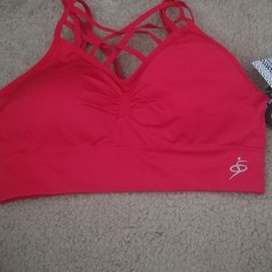Small red strappy bralette